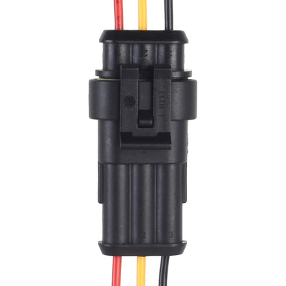 10pcs 2P Car Waterproof Plug Car Connector Plug-In, Length：10cm, 3P
