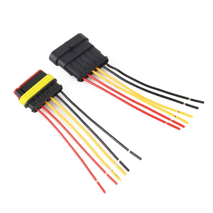 10pcs 5P Car Waterproof Plug Car Connector Plug-In, Length：10cm, 6P