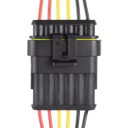 10pcs 5P Car Waterproof Plug Car Connector Plug-In, Length：10cm, 6P
