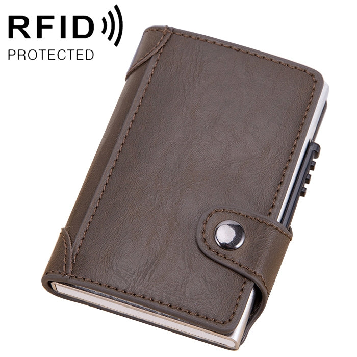 X-51 Automatically Pop-up Card Type Anti-magnetic RFID Anti-theft PU Leather Wallet with Card Slots, X-51  with Card Slots Blue, X-51  with Card Slots Apricot, X-51  with Card Slots Black, X-51  with Card Slots Coffee�����������������������������������...