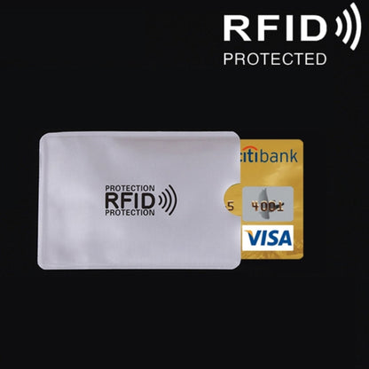 Aluminum Foil RFID Blocking Credit Card ID Bank Card Case Card Holder Cover, Size: 9.1*6.3cm, RFID 1pcs
