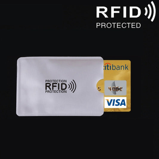 Aluminum Foil RFID Blocking Credit Card ID Bank Card Case Card Holder Cover, Size: 9.1*6.3cm, RFID 1pcs