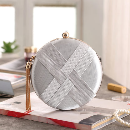 Women Fashion Banquet Party Silk Handbag