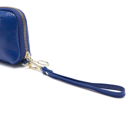 2-Folding Square Genuine Leather Handbag