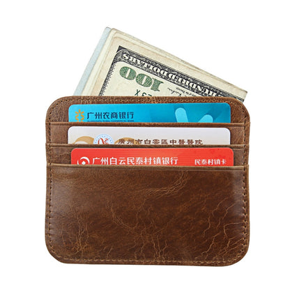 KB108 Antimagnetic RFID Fashion Crazy Horse Texture Bus Credit Card Package burglar brush, KB108