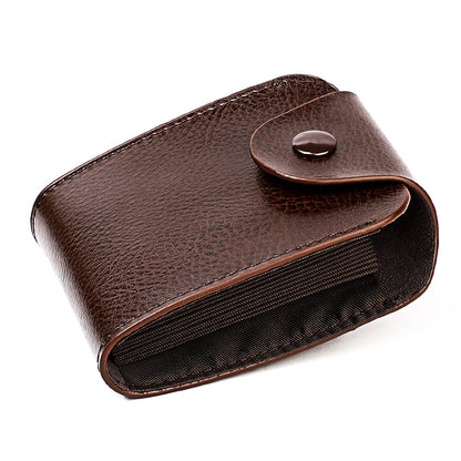KB187 Litchi Texture Leather Large-capacity Card Holder Wallet