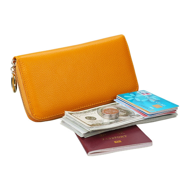 906 Antimagnetic RFID Litchi Texture Women Large Capacity Hand Wallet Purse Phone Bag with Card Slots