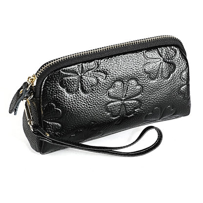 2026 Multifunctional Litchi Texture Women Large Capacity Hand Wallet Shell bag with Card Slots