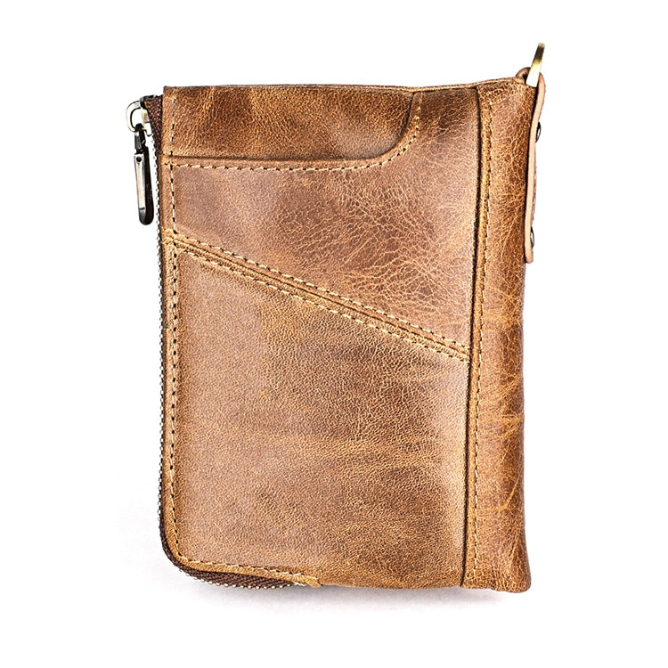 3533 Antimagnetic RFID Top-grain Leather Crazy Horse Texture Men Business Leisure Wallet
