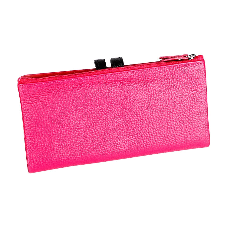 3572 Litchi Texture Leather Zipper Lady Wallet Large-capacity Purse