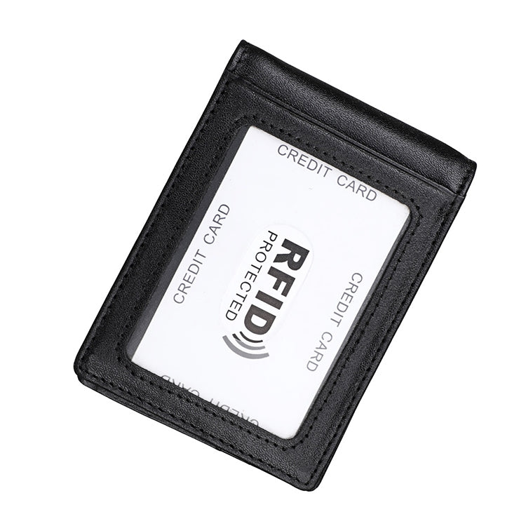 9037 Antimagnetic RFID Crazy Horse Texture Leather Wallet Billfold for Men and Women