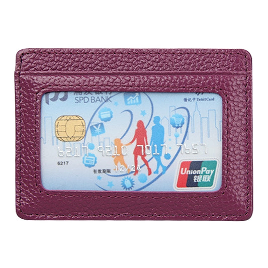 KB37 Antimagnetic RFID Litchi Texture Leather Card Holder Wallet Billfold for Men and Women