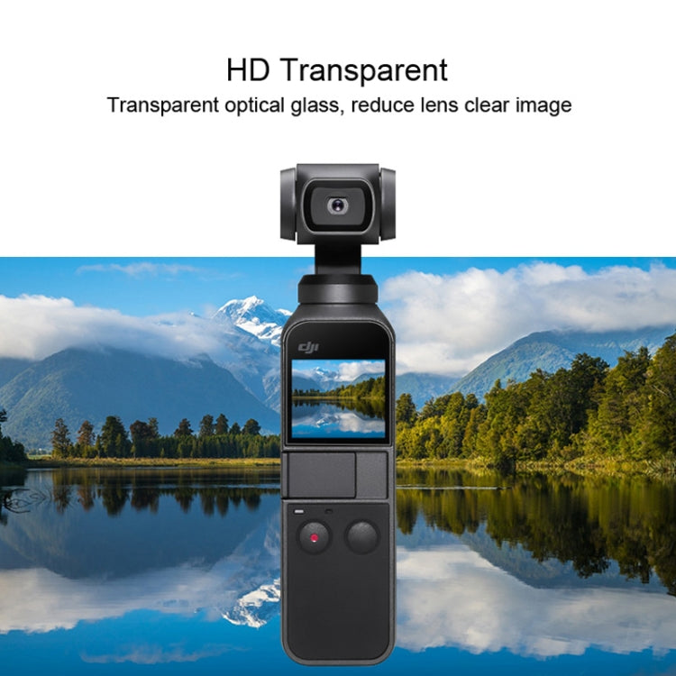 6 قطع واقي عدسة عالي الدقة + غشاء شاشة لجهاز DJI OSMO Pocket Gimbal، واقي عدسة عالي الدقة