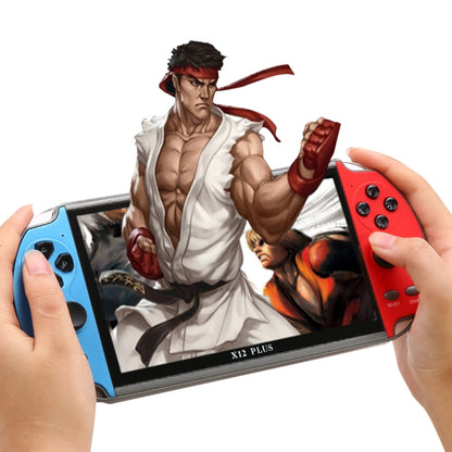 جهاز ألعاب محمول Powkiddy X12 Plus Retro Classic Games بشاشة عالية الدقة 7 بوصات وذاكرة 16 جيجابايت، يدعم MP4 / Ebook، X12 Plus