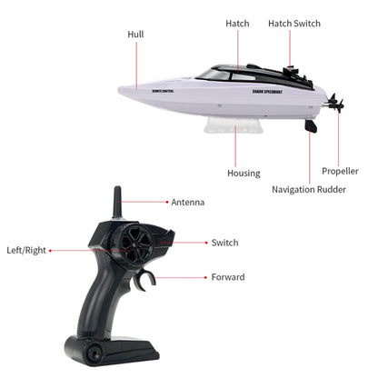 YDJ-818 2.4G RC Shark Boat  Remote Control Boats, YDJ-818