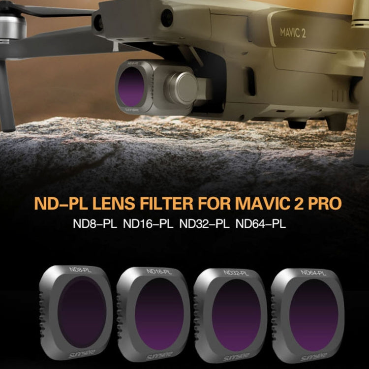 فلتر عدسة Sunnylife M2P-FI538 ND8-PL + ND16-PL + ND32-PL + ND64-PL ND-PL لـ DJI Mavic 2 Pro