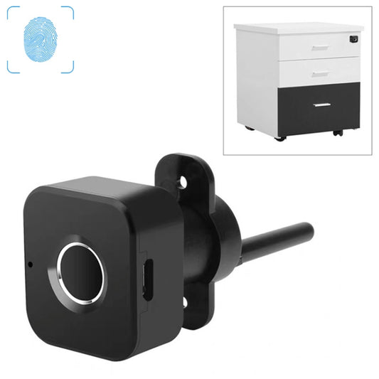 BP01-B Micro USB Charging Triple Drawer Right Hand Unlocking Smart Semiconductor Fingerprint Lock, Right Hand Unlocking