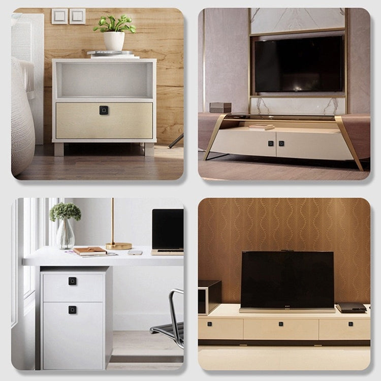 T4 Micro USB Charging Drawer Cabinet Door ABS Smart Fingerprint Lock, T4 Micro USB Charging Drawer Cabinet Lock