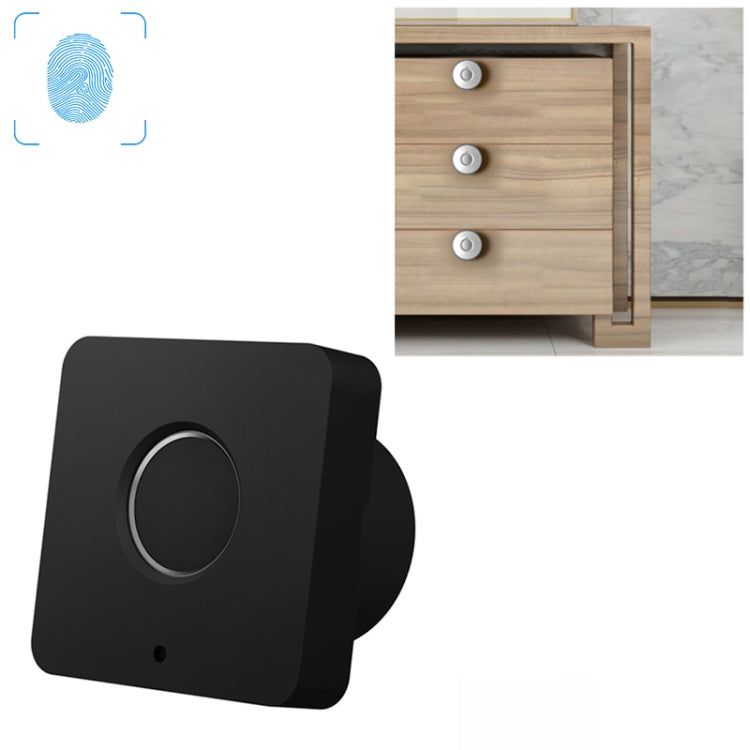 T5 Square Version Aluminum Alloy Panel Fingerprint Drawer Lock, Blue, Red, Silver, Black, Pink