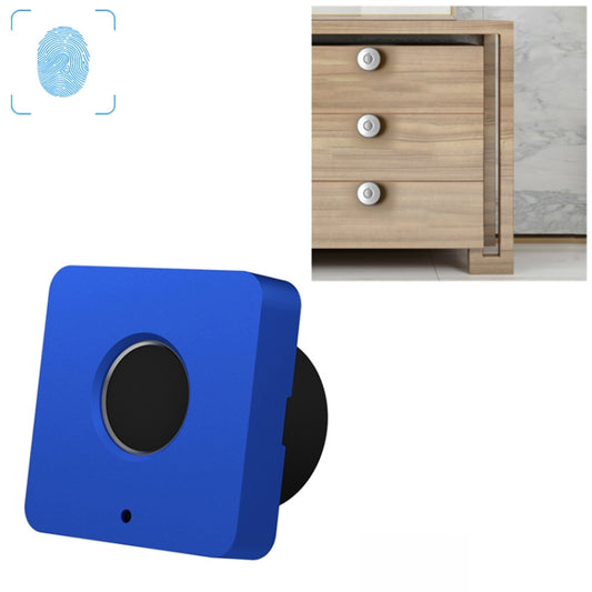T5 Square Version Aluminum Alloy Panel Fingerprint Drawer Lock, Blue, Red, Silver, Black, Pink
