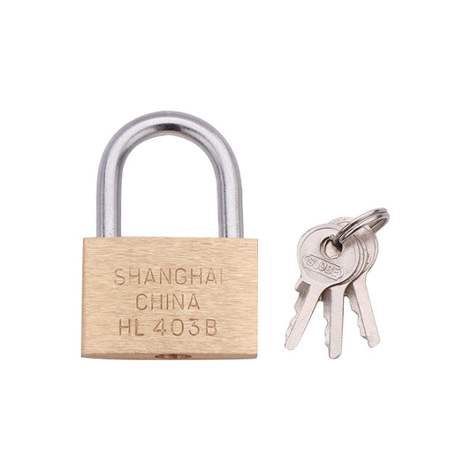 Copper Padlock Small Lock, Style: Short Lock Beam, 30mm Not Open, Short, 30mm Not Open