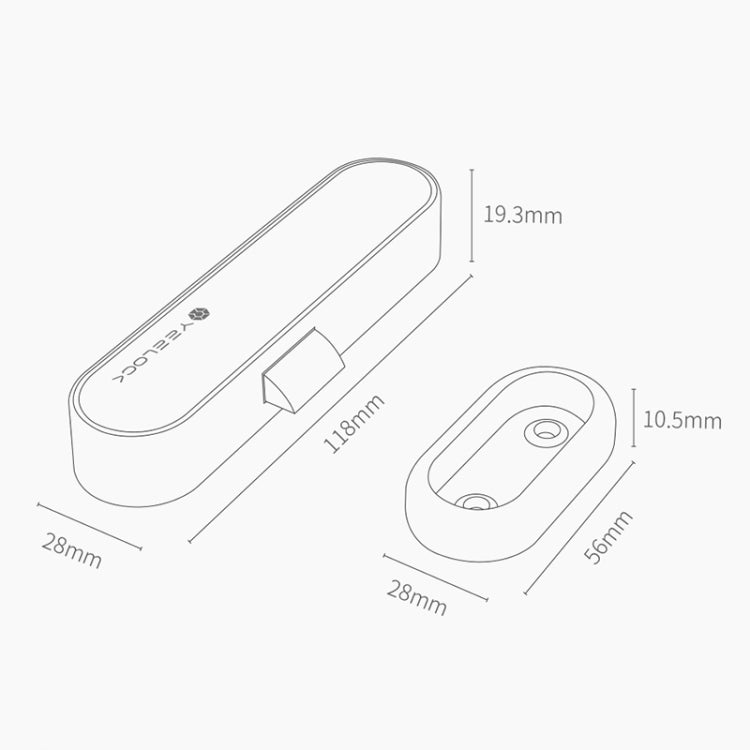 Original Xiaomi Youpin YEELOCK Smart Drawer Cabinet Lock Switch, US Plug, Youpin YEELOCK
