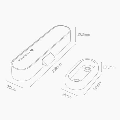 Original Xiaomi Youpin YEELOCK Smart Drawer Cabinet Lock Switch, US Plug, Youpin YEELOCK