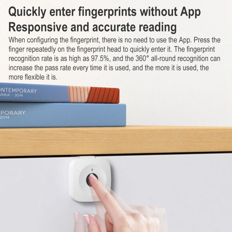 Original Xiaomi Youpin ZNGS06YSB YEELOCK Smart Fingerprint Drawer Cabinet Lock, ZNGS06YSB YEELOCK