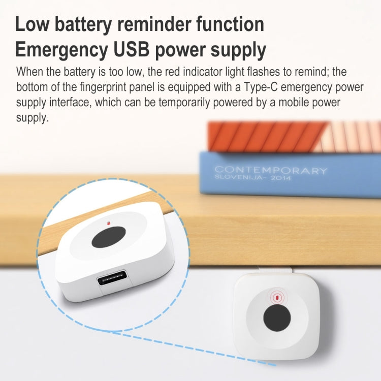 Original Xiaomi Youpin ZNGS06YSB YEELOCK Smart Fingerprint Drawer Cabinet Lock, ZNGS06YSB YEELOCK