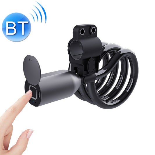 C3BF Bluetooth + Fingerprint Version Anti-theft Anti-shear Motorcycle Electric Bike Steel Rope Lock, C3BF Bluetooth + Fingerprint