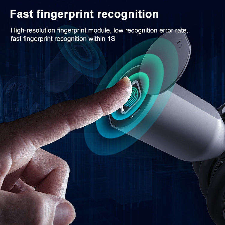C3BF Bluetooth + Fingerprint Version Anti-theft Anti-shear Motorcycle Electric Bike Steel Rope Lock, C3BF Bluetooth + Fingerprint