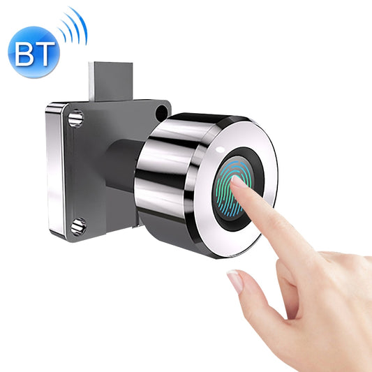 T21FB Micro USB Charging Zinc Alloy Smart Fingerprint + Bluetooth Single Open Drawer Lock File Cabinet Lock, Single Open Fingerprint + Bluetooth