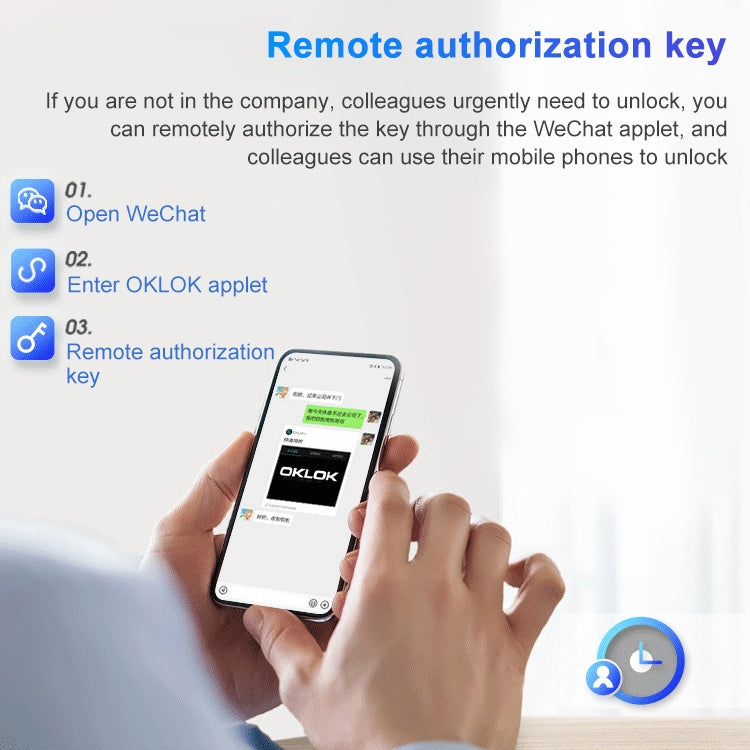 T23FB Micro USB Charging Zinc Alloy Smart Fingerprint + Bluetooth Triple Linkage Open Drawer Lock File Cabinet Lock, Triple Linkage Open Fingerprint + Bluetooth