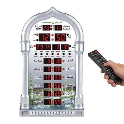 ساعة أذان للمسلمين بشاشة LCD، ساعة منبه للصلاة والكنيسة، قابس الاتحاد الأوروبي