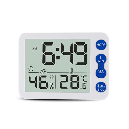 TS-9606-WR جهاز قياس درجة الحرارة والرطوبة بشاشة كبيرة (أبيض وأحمر)
