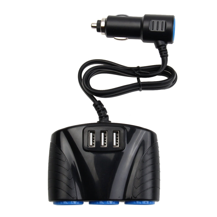 شاحن سيارة 12-24 فولت 3.1 أمبير مع 3 منافذ USB و3 مقابس ولاعة سجائر للسيارة، 12-24 فولت 3.1 أمبير مع 23 منفذ USB