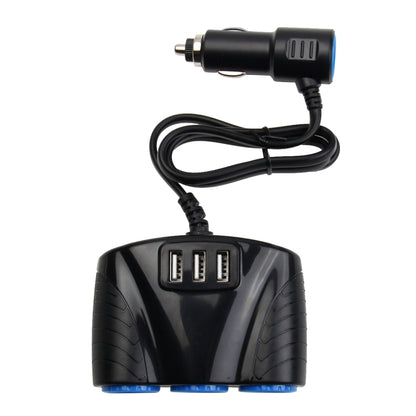 شاحن سيارة 12-24 فولت 3.1 أمبير مع 3 منافذ USB و3 مقابس ولاعة سجائر للسيارة، 12-24 فولت 3.1 أمبير مع 23 منفذ USB