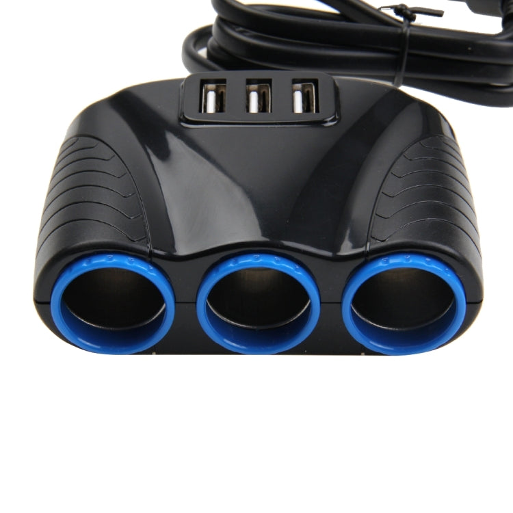 شاحن سيارة 12-24 فولت 3.1 أمبير مع 3 منافذ USB و3 مقابس ولاعة سجائر للسيارة، 12-24 فولت 3.1 أمبير مع 23 منفذ USB