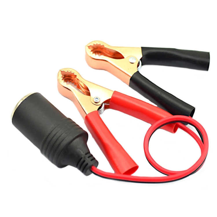 12-24V Car Cigarette Lighter Battery Clip Adapter Cable(Red + Black), 12-24V