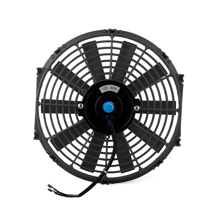 12V 80W 12 inch Car Cooling Fan High-power Modified Tank Fan Cooling Fan Powerful Auto Fan Mini Air Conditioner for Car, 12 inch (Red), 12 inch (Blue), 12 inch (Black)