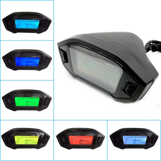 لوحة عدادات دراجة نارية معدلة B2912، شاشة LCD 12 فولت، عداد المسافات، عداد السرعة من 2 إلى 4 أسطوانات، B2912