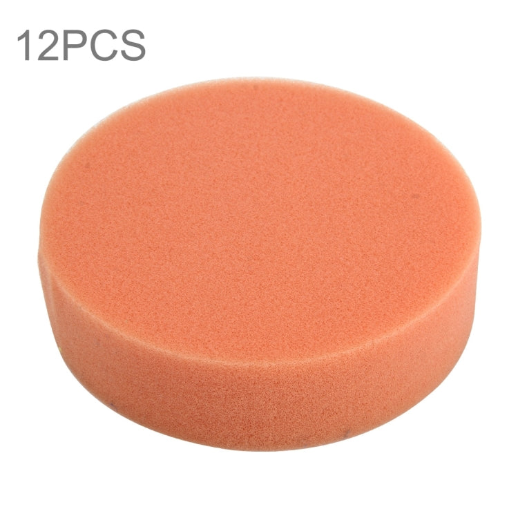 12 PCS Car Wax Sponge Round Sponge High-density Sponge,Size:9.8*9.8cm, 9.8*9.8cm