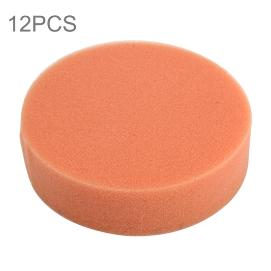 12 PCS Car Wax Sponge Round Sponge High-density Sponge,Size:9.8*9.8cm, 9.8*9.8cm