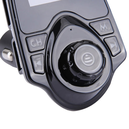 مشغل MP3 للسيارة T11 مزود بخاصية بلوتوث وجهاز إرسال FM بشاشة LED، يدعم الشحن بمنفذ USB مزدوج، وخاصية التشغيل بدون استخدام اليدين وبطاقة TF وU Disk Music، T11