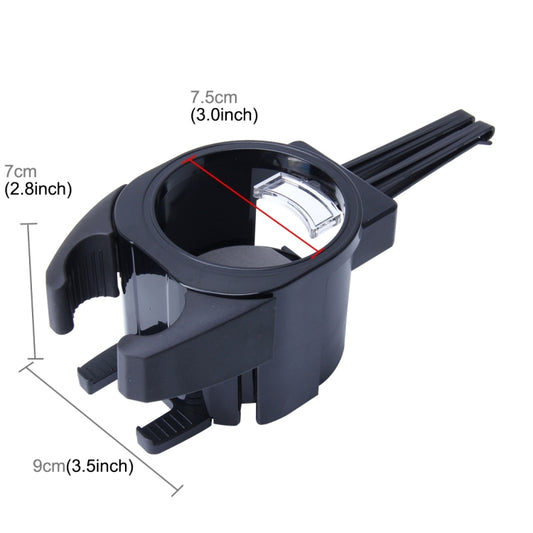 SHUNWEI SD-1027 حامل مشروبات ABS متعدد الوظائف للسيارة بفتحة تهوية وزجاجة وحامل هاتف، SD-1027 (أسود)، SD-1027 (أخضر)، SD-1027 (أحمر)