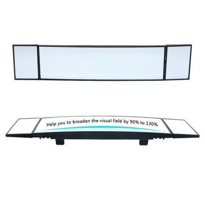 SHUNWEI Large Car Three-Fold Curve Surface Rear View Mirror Reverse Wide Angle Adjustable Angle Auxiliary Blind Area Retroreflector Reversing Wide-angle Lens, SD-2411