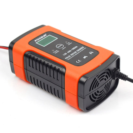 12V 6A Intelligent Universal Battery Charger for Car Motorcycle, Length: 55cm, UK Plug, UK Plug (Red), UK Plug (Yellow)