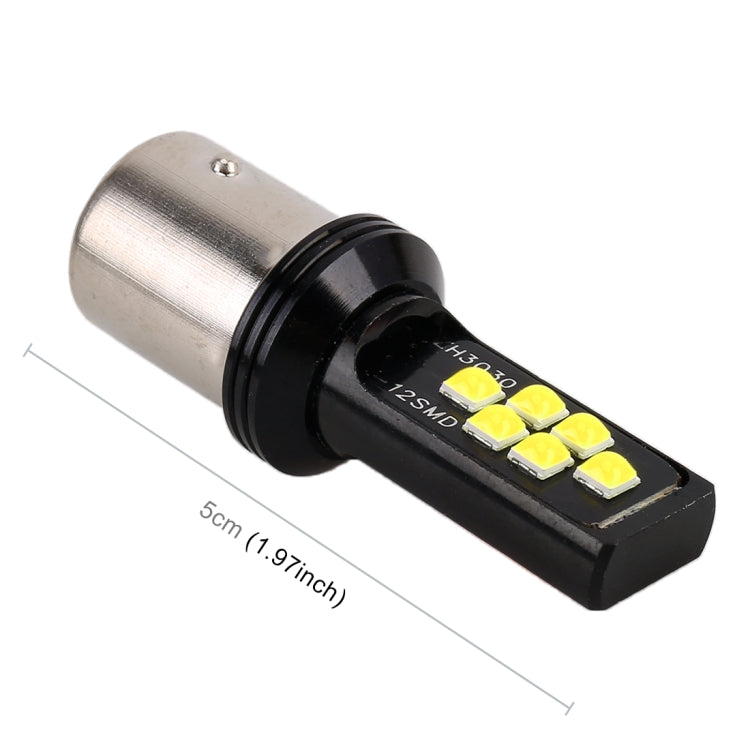 2 PCS 1156 DC9-16V / 3.5W Car Auto Turn Lights 12LEDs SMD-ZH3030 Lamps, with Constant Current, 1156 (White Light), 1156