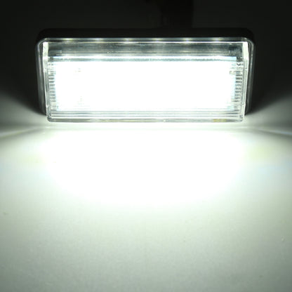 قطعتان من مصابيح لوحة ترخيص السيارة LED DC12V / 1.5W / 6000K / 100LM، 18 مصباح SMD-3528، لسيارة لكزس
