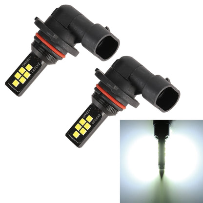 قطعتان من مصابيح الضباب 9005 DC9-16V / 3.5W / 6000K / 320LM للسيارة، 12 مصباح LED SMD-ZH3030، بتيار مستمر، 9005